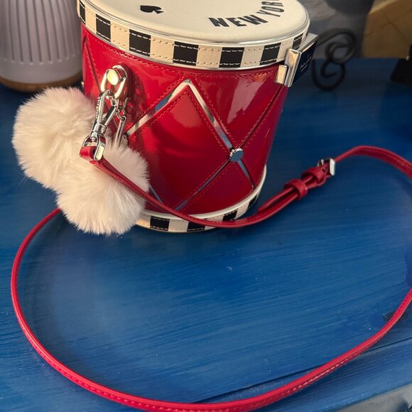 NWT Kate Spade "Oh What Fun Toy Store 3D Drum" Crossbody - Picture 9 of 14